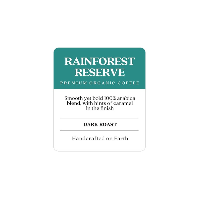 Copper Moon Dark Roast Whole Bean Coffee, Rainforest Reserve Organic