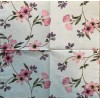 1 single Decoupage Craft Napkin Floral Blue Pink Purple Spring