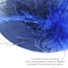 DRESHOW Fascinator Hats for Women Pillbox Hat with Veil Headband