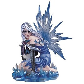 StealStreet Ice Fairy with Dragon Hatchling Collectible Figurine Decoration Statue