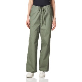 Dickies womens Signature Unisex Drawstring Medical Scrubs Pants, Olive, Medium US