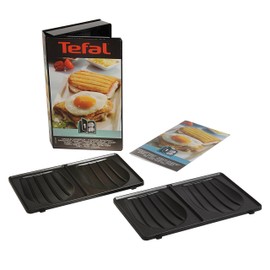 Tefal XA800112 Snack Collection - Two plates Croque Monsieur + 1 recipe book