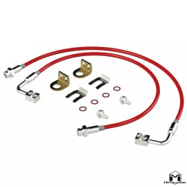 Metalcloak Replacement Brake Lines, Pair 26.5" for Jeep Wrangler JK