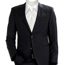 TigerTie Designer Security Safety Tie Plain Pre-tied with Elastic Band, White