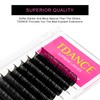 TDANCE Classic Volume Lash Extensions, Matte Black Eyelash Extensions 0.03-0.18mm