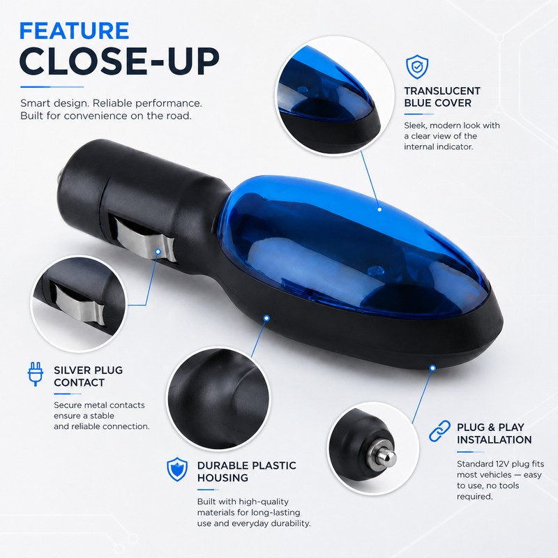 Compact Plug-In Car Accessory for Daily Driving – Portable Vehicle