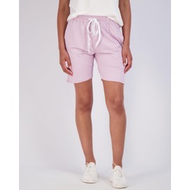 Real Essentials - Paquete de 4: Bermudas largas de 7 pulgadas con bolsillos, pantalones cortos de cintura alta para mujer, entrenamiento atlético (disponible en Plus), Conjunto 3, X-Large