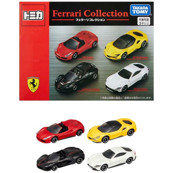 Takara Tomy "Tomica Ferrari Collection" Mini Car, Car, Toy, For Ages 3 and Up, Toy Safety Standards Passed, ST Mark Certified, TOMICA TAKARA TOMY