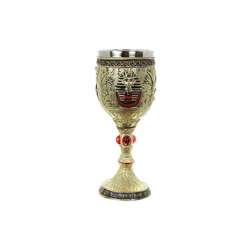 Puckator Decorative Gold Egyptian Goblet I Egypt Ian Themed -