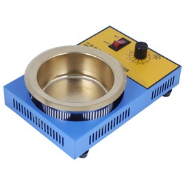 300W 100mm Solder Pots Soldering Brazing Equipment Pot Soldering Desoldering Bath Plate 200-450℃(110 V US plug)(US Plug 110V)