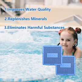 Hot Tub Mineral Cartridge for Sundance Spas, Spa Mineral Ag+ Cartridge to Make Your Spa Water Clean and Clarified, Silver Ion Cartridge Can Continue to Supply Fresh Water for 8 Months (2-Packs)