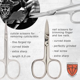 3 Swords Germany - brand quality 8 piece manicure pedicure grooming kit set for professional finger & toe nail care scissors clipper fashion leather case in gift box, Made by 3 Swords (004017)