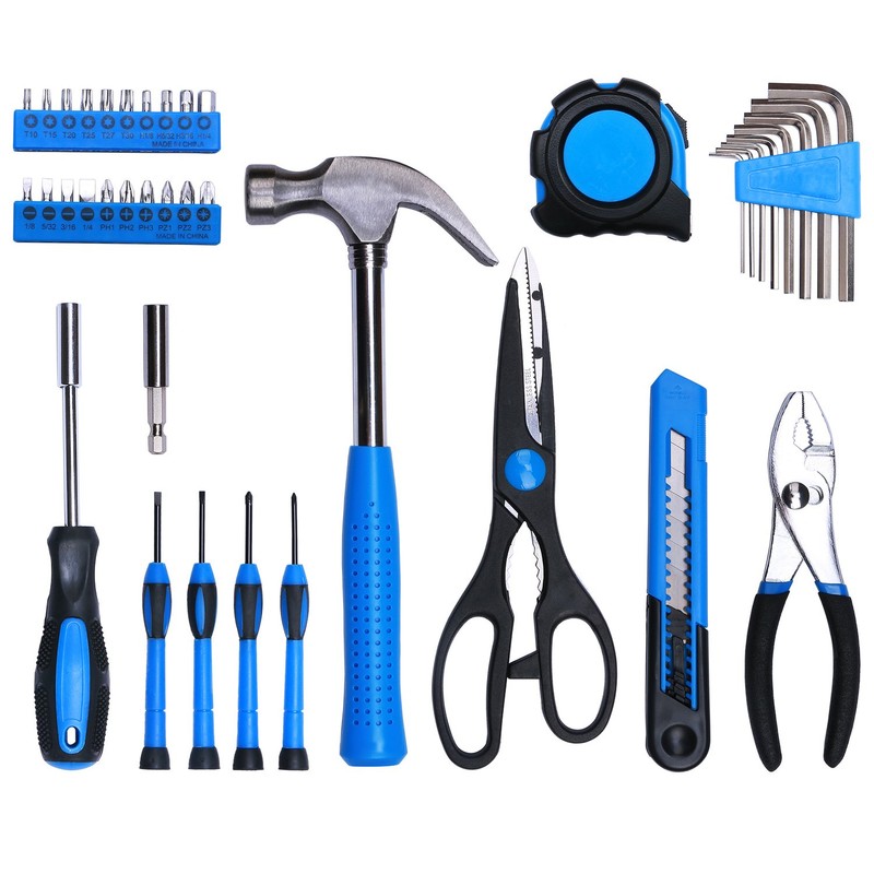 EFFICERE 40-Piece All Purpose Household Tool Kit – Includes All