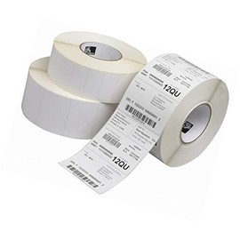 Zebra Technologies 10010038, Consumables, Z-Select 4000D Paper Label, Direct Thermal, 1.25" x 1", Core, 5" OD, 2340 Labels Per Roll, Perforated, 6 Rolls Per Case, Priced Per Case
