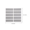 LIOOBO 50pcs Scratch Card Stickers with Silver Film to Write