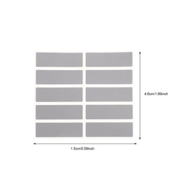 LIOOBO 50pcs Scratch Card Stickers with Silver Film to Write and Scratch Off Stickers for Parties and Events