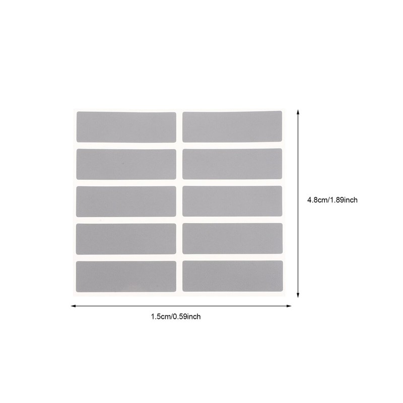 LIOOBO 50pcs Scratch Card Stickers with Silver Film to Write