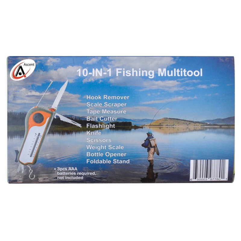Fisherman Gift Tool Fishing Multitool - Hook Remover, Scale Scraper,