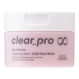 KOSE Softymo Clear Pro Cleansing Balm, CICA, Rich Moist, 3.2 oz (90 g)