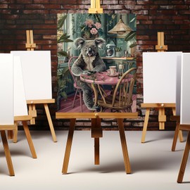 ZUVRDIAI Lovely Koala Paint by Numbers Paint by Numbers Kits for Adult, Botanical Paint by Numbers Kits on Colorful Canvas for Home Wall Decor Without Framed 16 x 20Inch