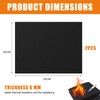 GMHLLES 2 Pcs Welding Blanket Fireproof Mat Heat Resistant Material
