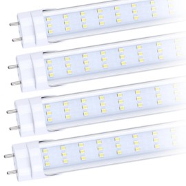 Unbranded 4/12/25 Pack,T8 4FT LED Tube Light Bulb 28W G13 4 Foot LED Shop Light 6000K - 25PCS 4FT 6000K Clear