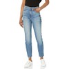 Jen7 Women's Mid-Rise Stretch Denim 50/50 Ankle-Skinny Jeans, Heather Mist