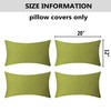 Home Brilliant Pillow Cover 12x20 Waterproof Green Throw Pillow Covers