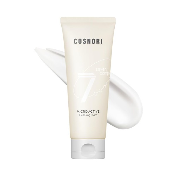COSNORI Micro Active Cleansing Foam – Vegan, Non-irritating Face Cleanser,