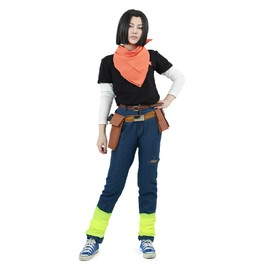 miccostumes Men's Costume Anime Cosplay Uniform Set Shirts With Bandanna And Belt MXL