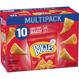 Bugles Crispy Corn Snacks, Original Flavor, Snack Bag, 8.75 oz