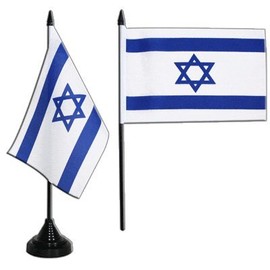Flaggenfritze® Tischflagge Israel 10x15 cm