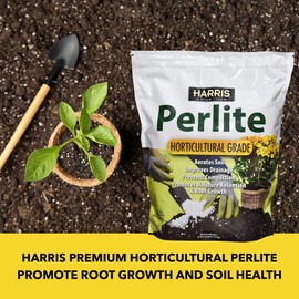 Harris Premium Horticultural Grade Perlite for Plants and Gardening, 8qt