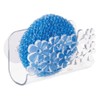 InterDesign Blumz Kitchen Sink Suction Holder for Sponges, Scrubbers, Soap