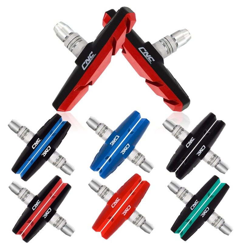 CNC Bike V Brake pads，2 Pairs Bicycle Brake pads，Blue