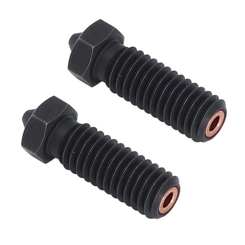 2PCS 3 Hole Nozzles Hardened Steel Nozzle Fit 1.75mm Filament