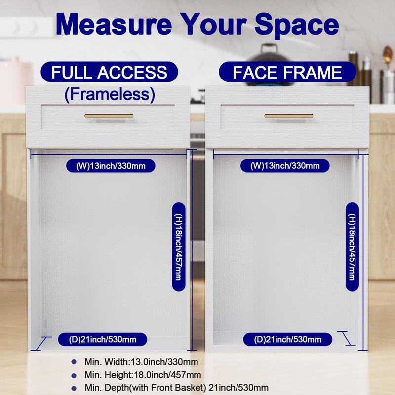 Hailivike Pull Out Trash Can Holder Under Cabinet, Under Sink