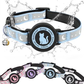AirTag Cat Collar with Waterproof Holder for Cats and Kittens