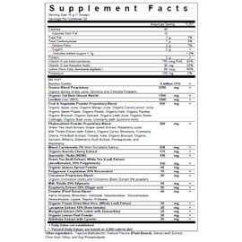 Biopharma Scientific NanoGreens + Probiotic Fruit and Vegetable Superfood Powder | Natural Strawberry Flavor | 30 Servings | Spirulina, Chlorella, Kale, Probiotic Bacillus Subtilis