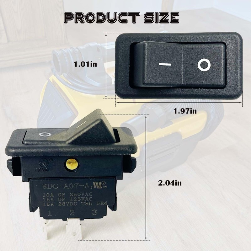 NPSNGSJY 5140058-09 Vacuum Switch Fit for DeWalt Vacuum DCV580 DCV581H