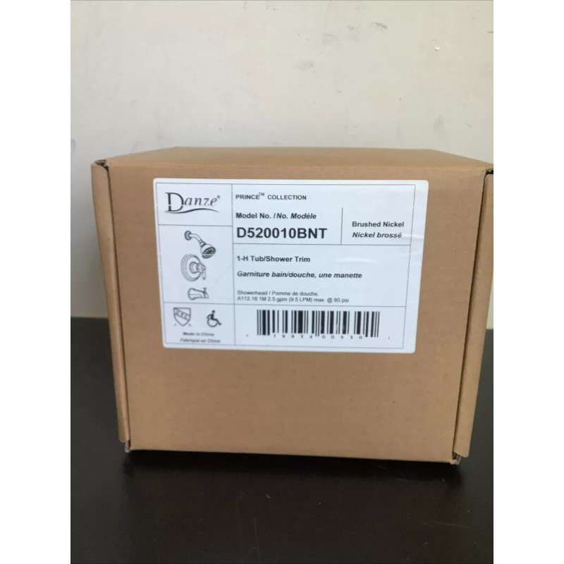 Danze Tub/Shower Set WITH ROUGH IN VALVE Brushed Nickel D520010BNT