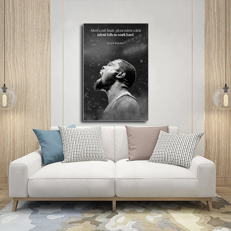 shangyang Kevin Durant Canvas Poster Bedroom Decor Sports gift Unframe:12x18inch(30x45cm)