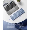 Samsers - Teclado Bluetooth plegable con teclado numérico, plegable completo