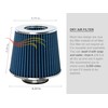RTUNES RACING - BLUE - SHORT RAM INTAKE Compatible For