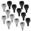 Zmbroll 40Pcs Computer Case Thumbscrews 6#-32x6 M3.5 Phillips Head Hard