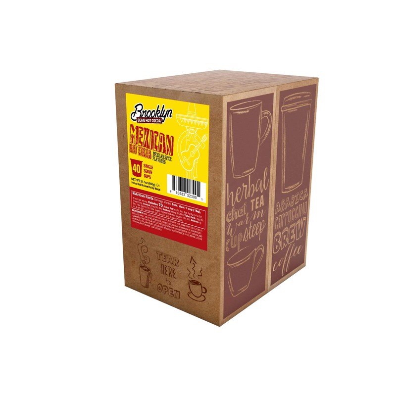 Brooklyn Beans Mexican Cocoa Hot Chocolate Pods,Compatible with K Cup