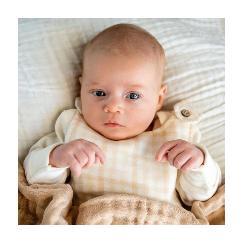 Fibre For Good Undyed Organic Cotton Muslin Wrap, Brown