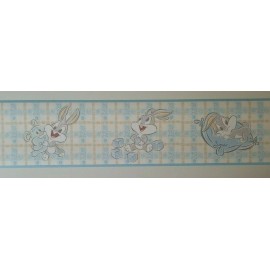 Imperial Baby Buggs Looney Tunes Wallpaper Border by Imperial Wallcoverings - Blue