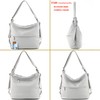 modamoda de - T189 Italian Women's Backpack Bag 2-in-1 Leather,