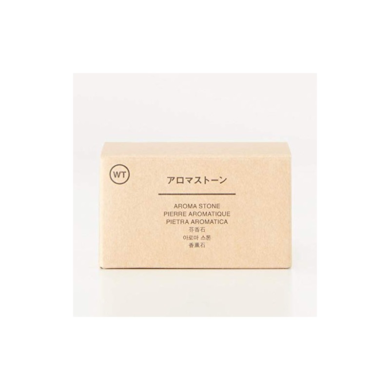MUJI 02868284 Aroma Stone with Plate, White